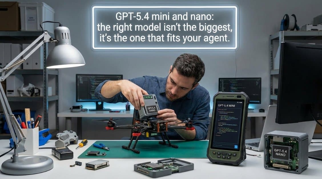 GPT-5.4 mini e nano: o modelo certo não é o maior, é o que cabe no seu agente