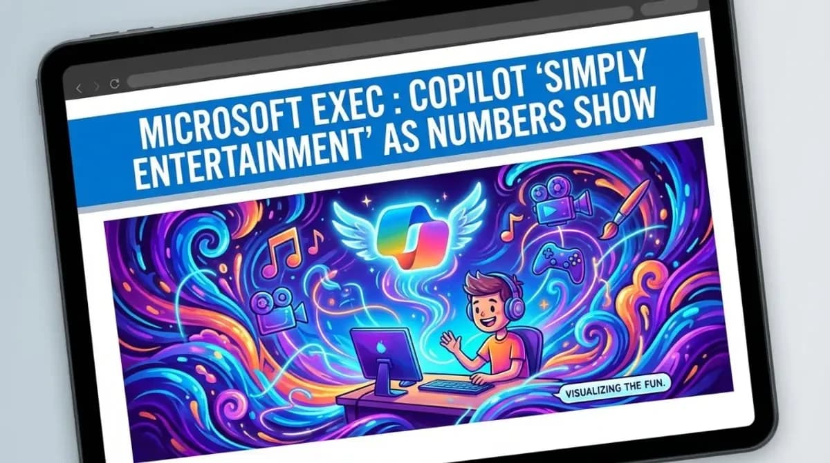 Microsoft Admitted On Its Own Terms That Copilot Is Just Entertainment — And The Numbers Prove It